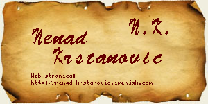 Nenad Krstanović vizit kartica
